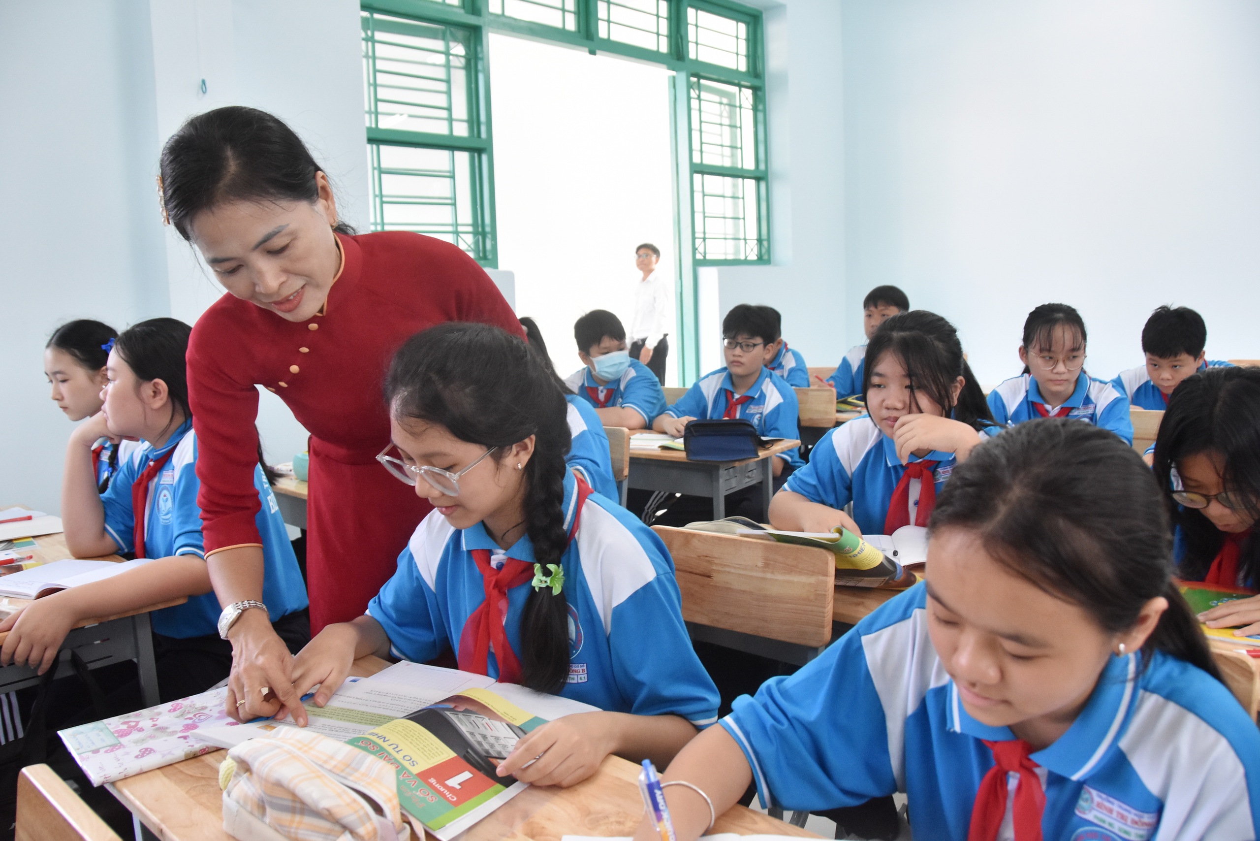 Một số trường THCS thời gian qua tuyển sinh chủ yếu dựa v&agrave;o tổ chức kiểm tra, đ&aacute;nh gi&aacute; năng lực học sinh như một kỳ thi tuyển sinh d&agrave;nh cho 100% học sinh đăng k&yacute; Ảnh: TẤN THẠNH