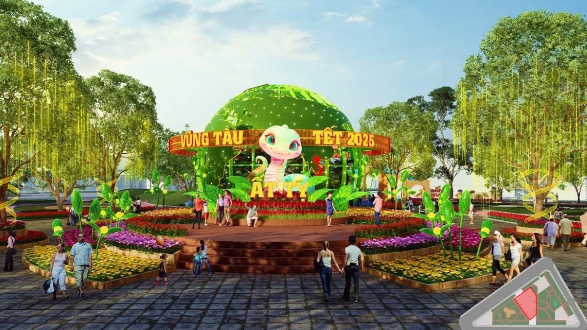 Hé lộ hình ảnh linh vật tại Hội hoa Xuân Vũng Tàu- Ảnh 1.