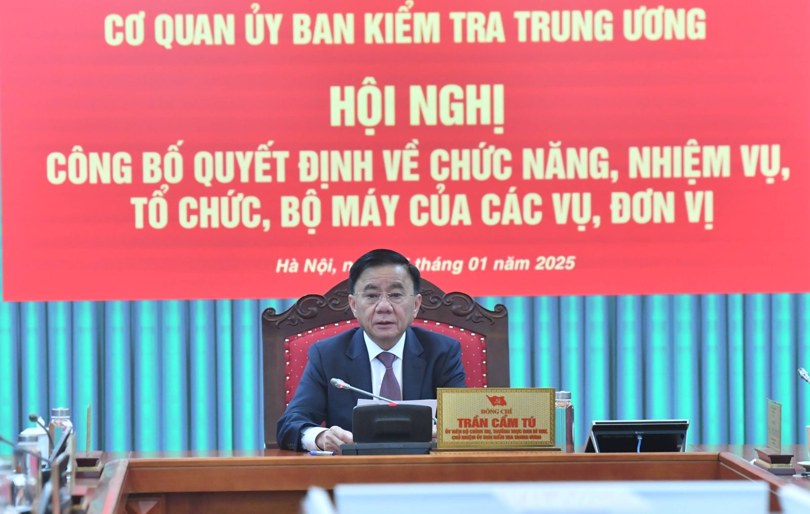 Quyết định của Bộ Ch&iacute;nh trị về chức năng, nhiệm vụ, bộ m&aacute;y Cơ quan Ủy ban Kiểm tra Trung ương- Ảnh 1.