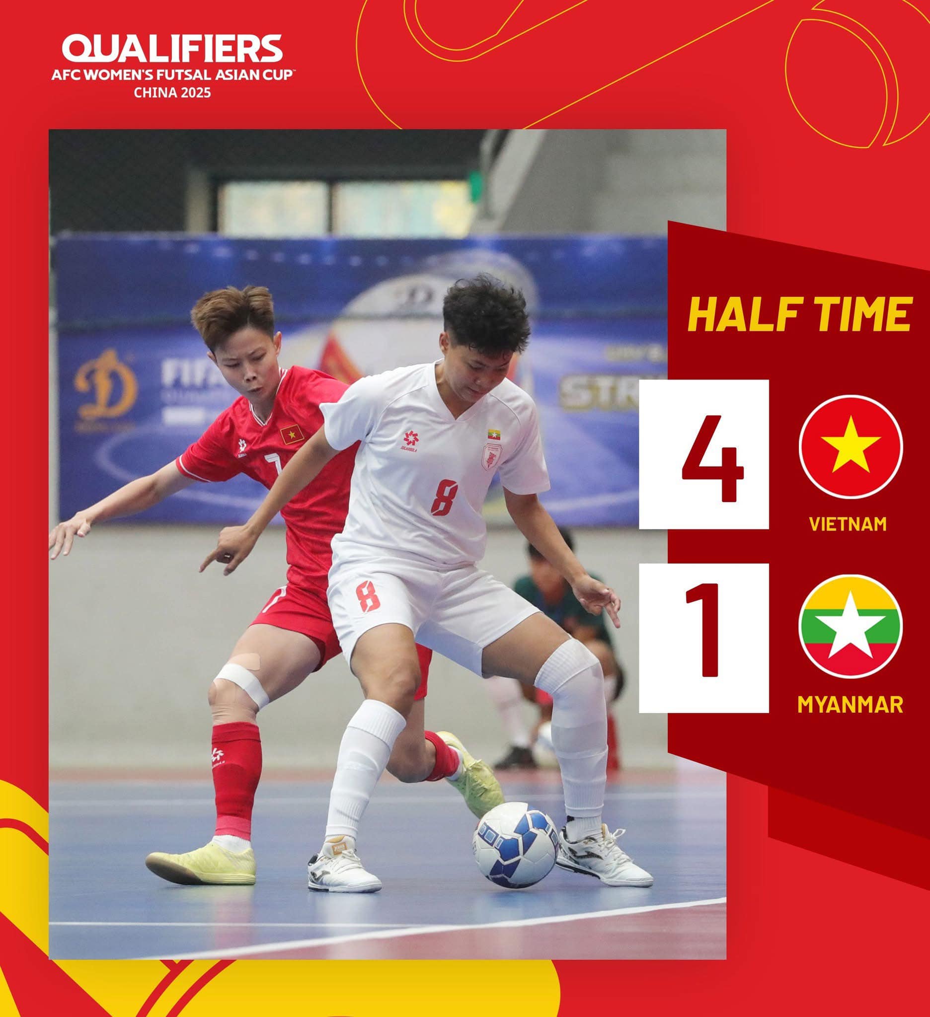 Futsal nữ Việt Nam mở m&agrave;n vang dội, đối thủ cạnh tranh thắng 18-0- Ảnh 1.