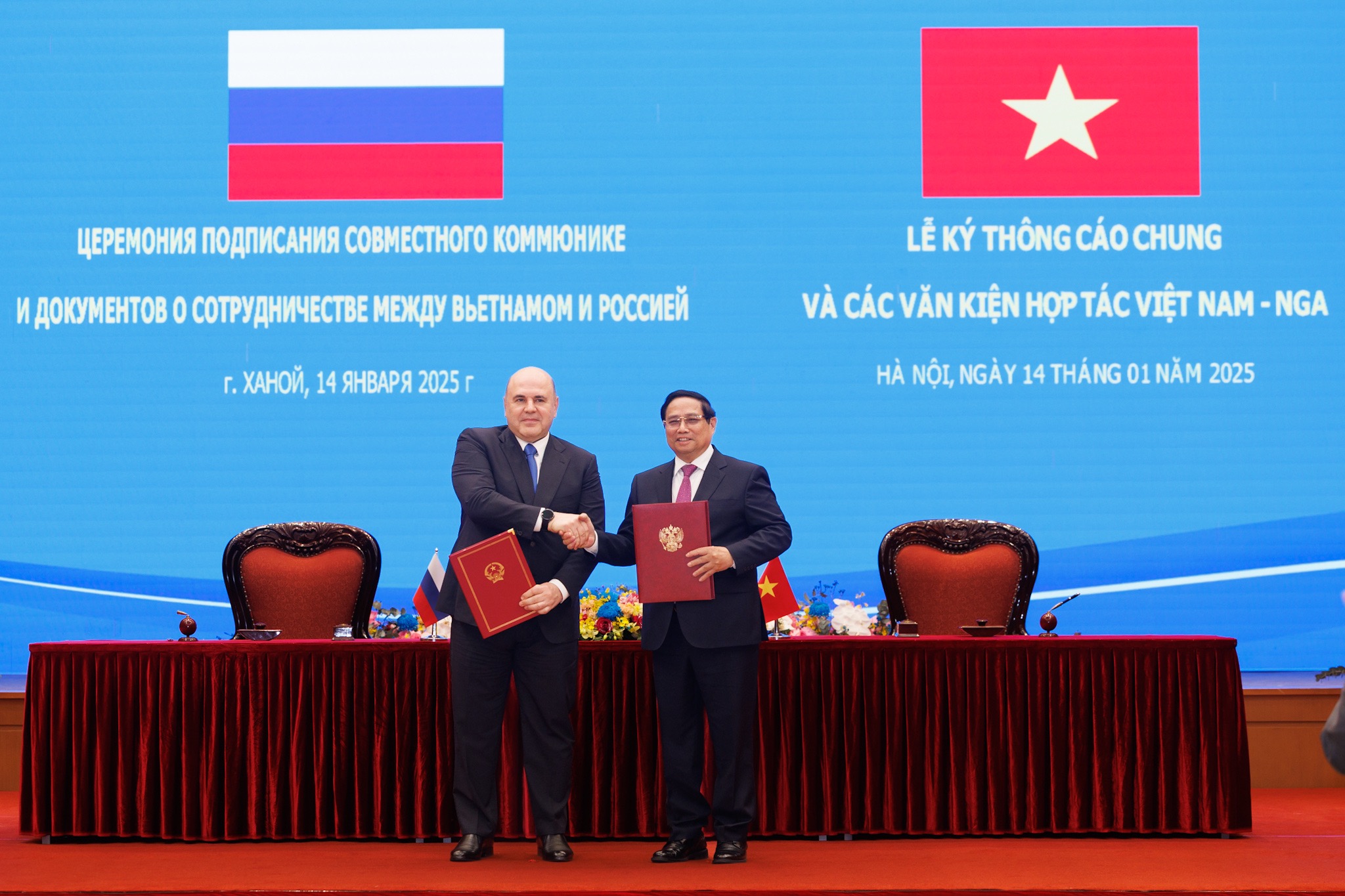 Nhiều nội dung quan trọng trong Th&ocirc;ng c&aacute;o về chuyến thăm của Thủ tướng Nga Mishustin- Ảnh 1.