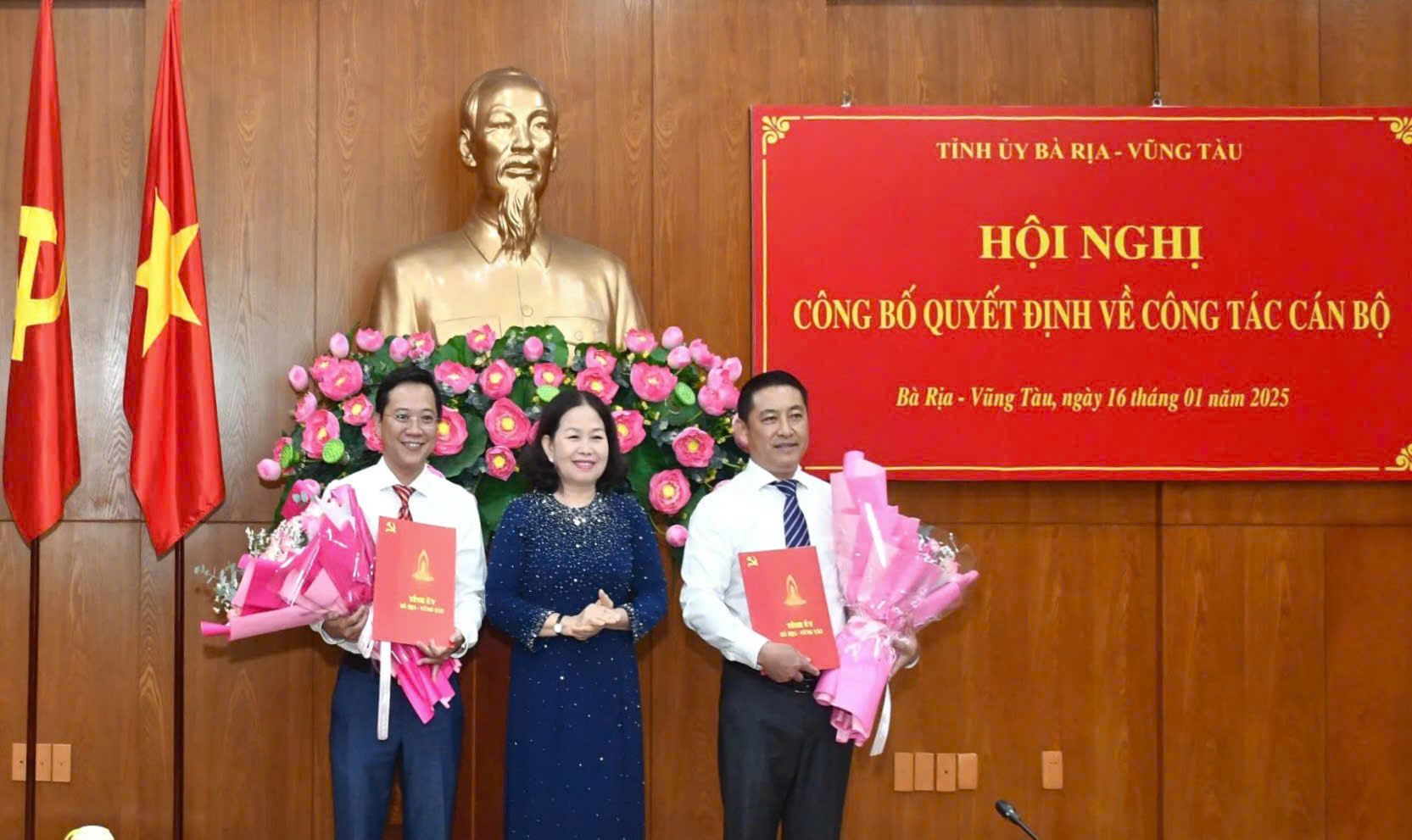 B&agrave; Rịa &ndash; Vũng T&agrave;u c&ocirc;ng bố quyết định về c&ocirc;ng t&aacute;c c&aacute;n bộ- Ảnh 1.