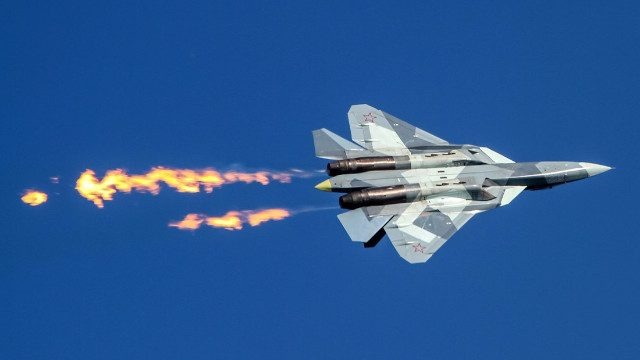 M&aacute;y bay chiến đấu Su-57 ng&agrave;y c&agrave;ng đ&oacute;ng vai tr&ograve; quan trọng với Nga trong xung đột tại Ukraine. Ảnh: Dzen