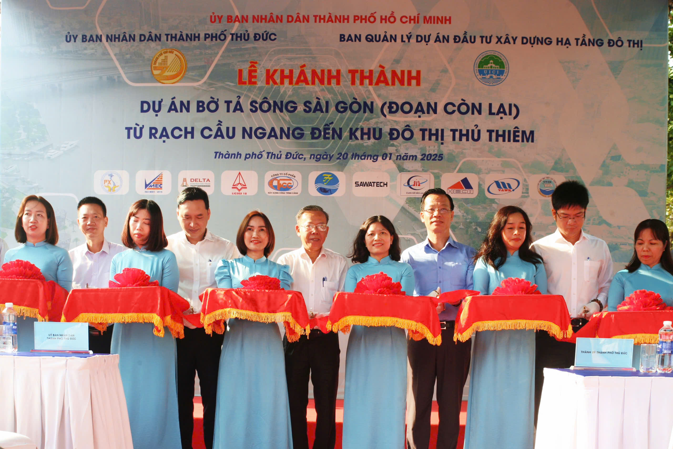 Kh&aacute;nh th&agrave;nh dự &aacute;n Bờ tả s&ocirc;ng S&agrave;i G&ograve;n: C&ocirc;ng tr&igrave;nh chống ngập gần 993 tỉ đồng- Ảnh 1.