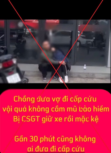 C&ocirc;ng an TP H&agrave; Nội n&oacute;i g&igrave; về th&ocirc;ng tin CSGT giữ xe người vi phạm đi cấp cứu?- Ảnh 1.