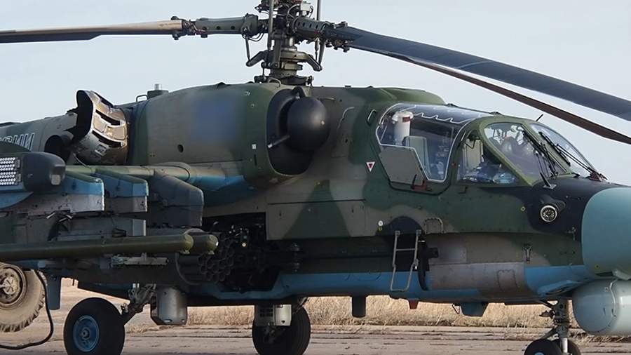 Trực thăng Ka-52M thuộc biên chế quân đội Nga. Ảnh: IZVESTIYA