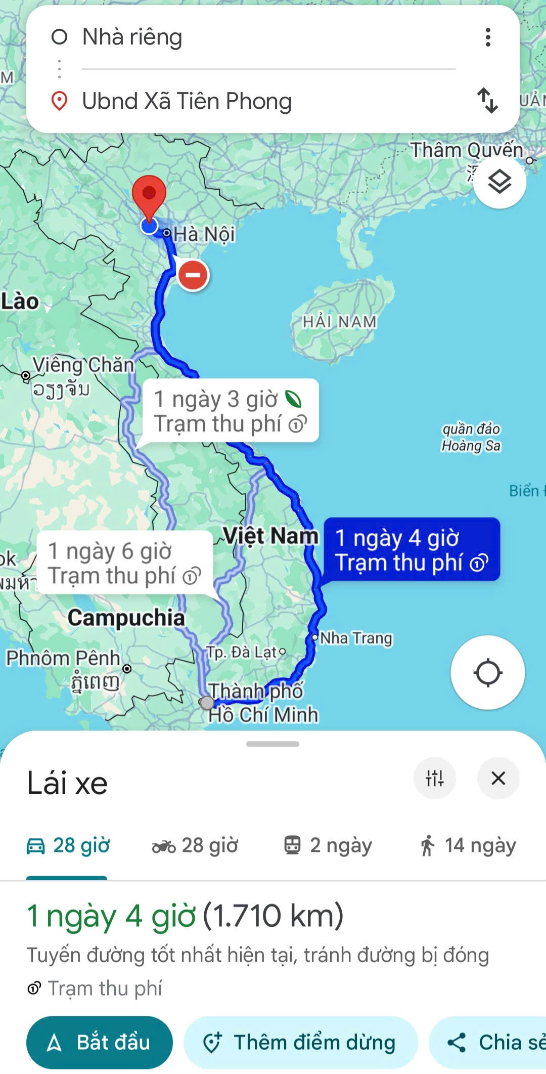 H&agrave;nh tr&igrave;nh l&aacute;i &ocirc; t&ocirc; 4 ng&agrave;y từ TP HCM về H&agrave; Nội đ&oacute;n Tết- Ảnh 1.