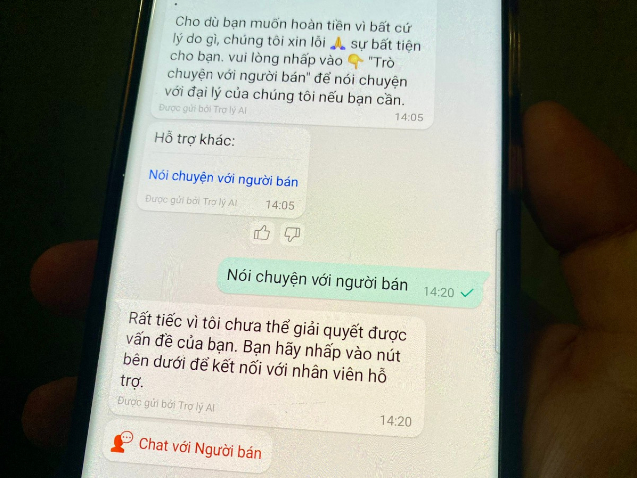 Bất lực với chatbot khi mua hàng online- Ảnh 1.