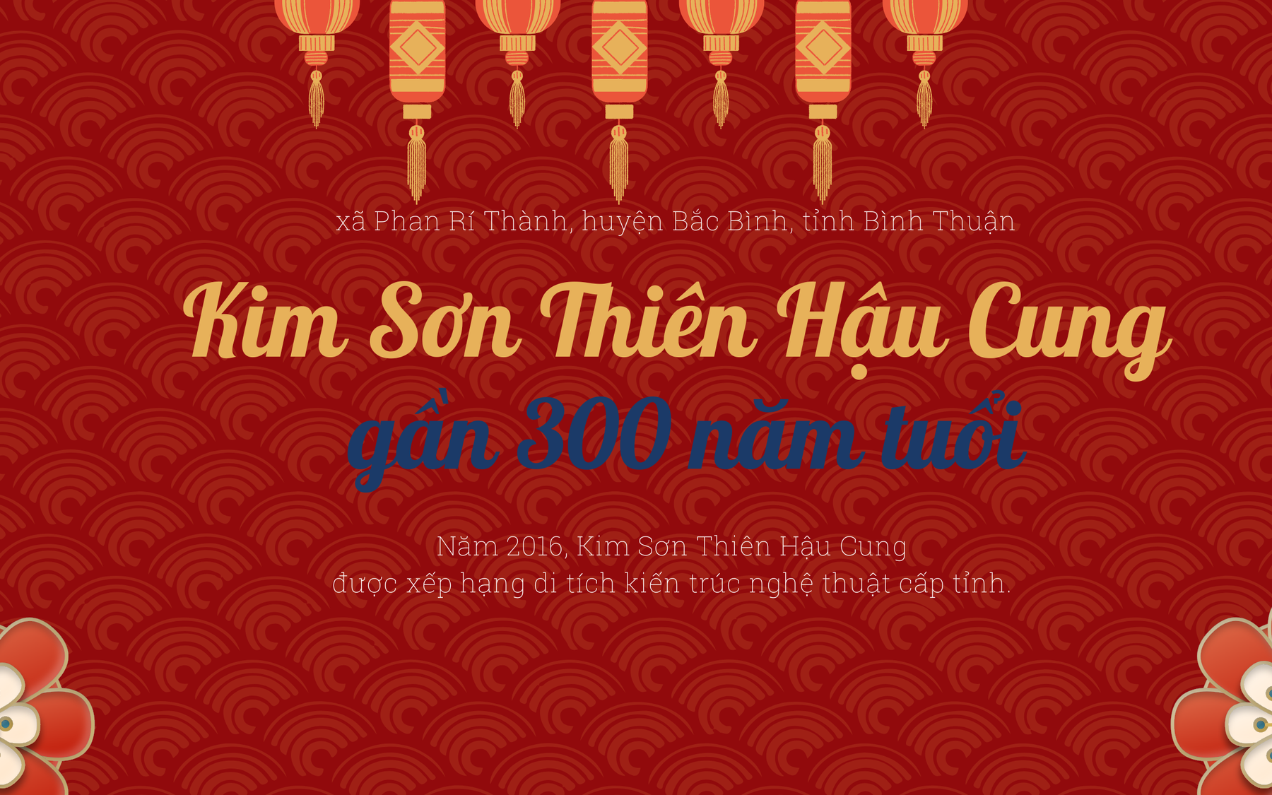 Viếng Kim Sơn Thiên Hậu Cung gần 300 năm tuổi bên dòng sông Lũy
