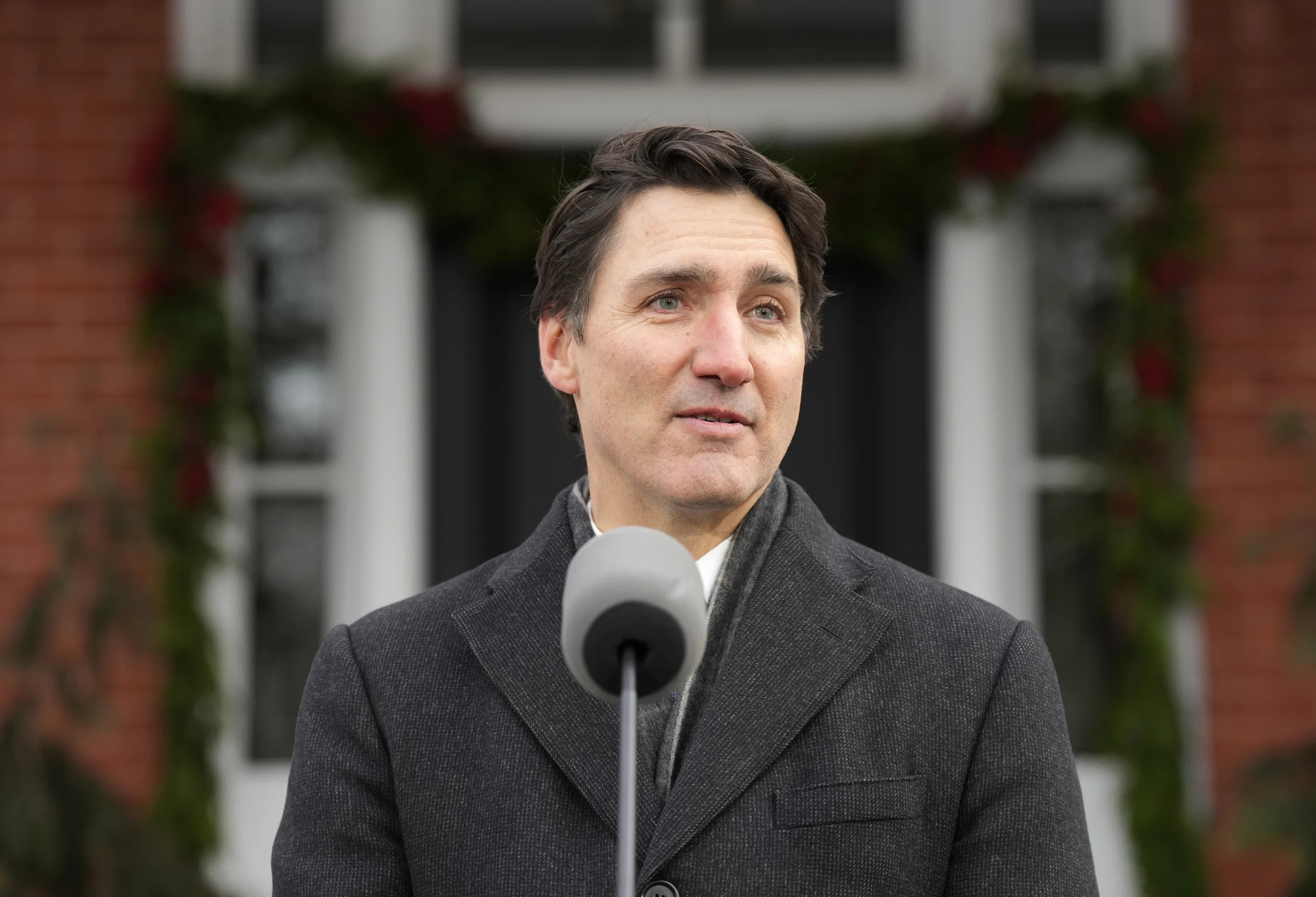 Thủ tướng Canada Justin Trudeau ph&aacute;t biểu h&ocirc;m 6-1. Ảnh: The Canada Press