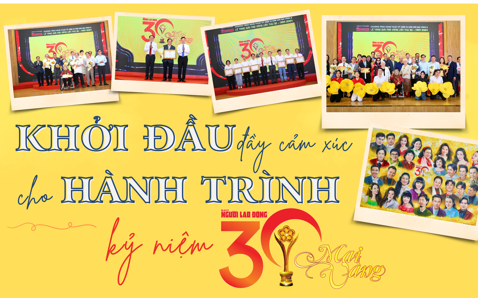 Khởi đầu đầy cảm xúc cho hành trình kỷ niệm 30 năm Giải Mai Vàng