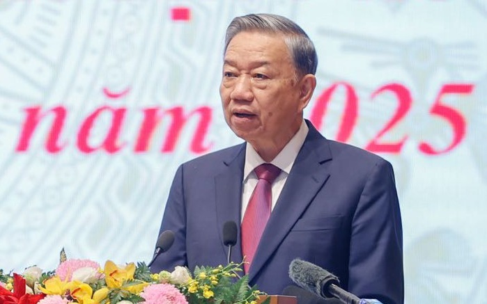Tổng B&iacute; thư T&ocirc; L&acirc;m: Ch&uacute;ng ta c&oacute; đủ thế v&agrave; lực, &yacute; ch&iacute; v&agrave; quyết t&acirc;m để bước v&agrave;o kỷ nguy&ecirc;n vươn m&igrave;nh