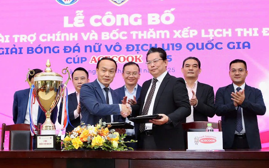 Công bố nhà tài trợ cho Giải bóng đá nữ vô địch U19 quốc gia