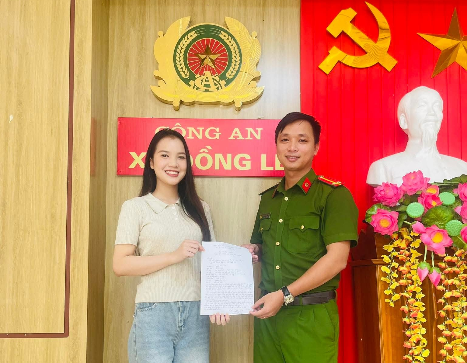 C&ocirc; g&aacute;i xinh đẹp Nguyễn Diễm Trinh t&igrave;nh nguyện tham gia nghĩa vụ C&ocirc;ng an Nh&acirc;n d&acirc;n - Ảnh 1.