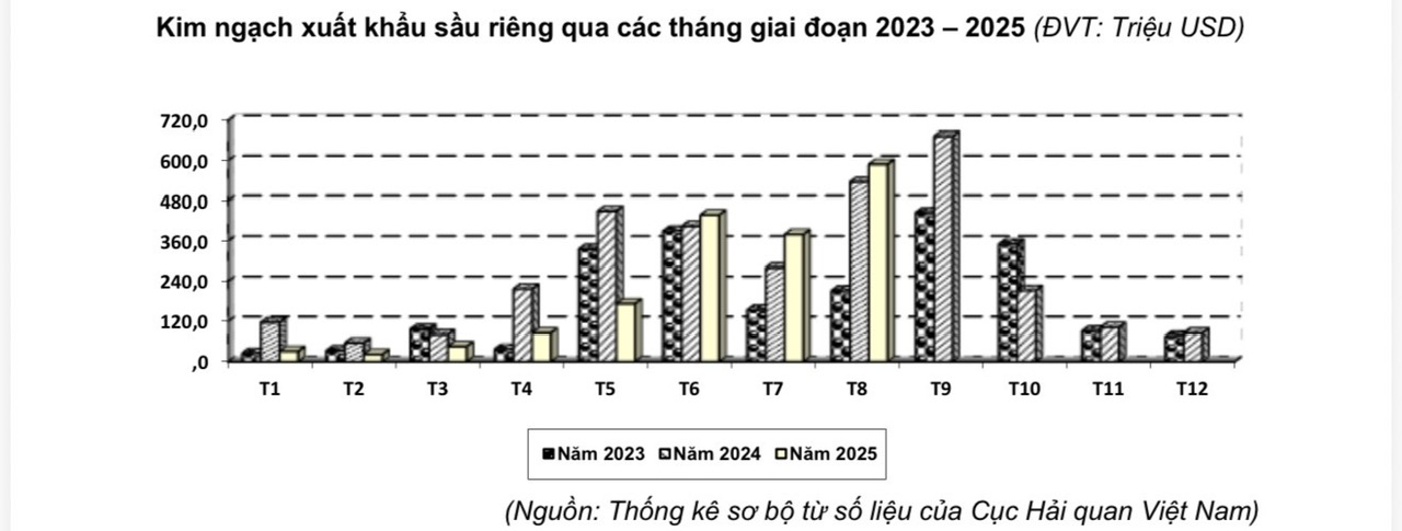Giá sầu riêng giảm nhưng xuất khẩu vẫn phá kỷ lục , lý do từ đâu? - Ảnh 2.
