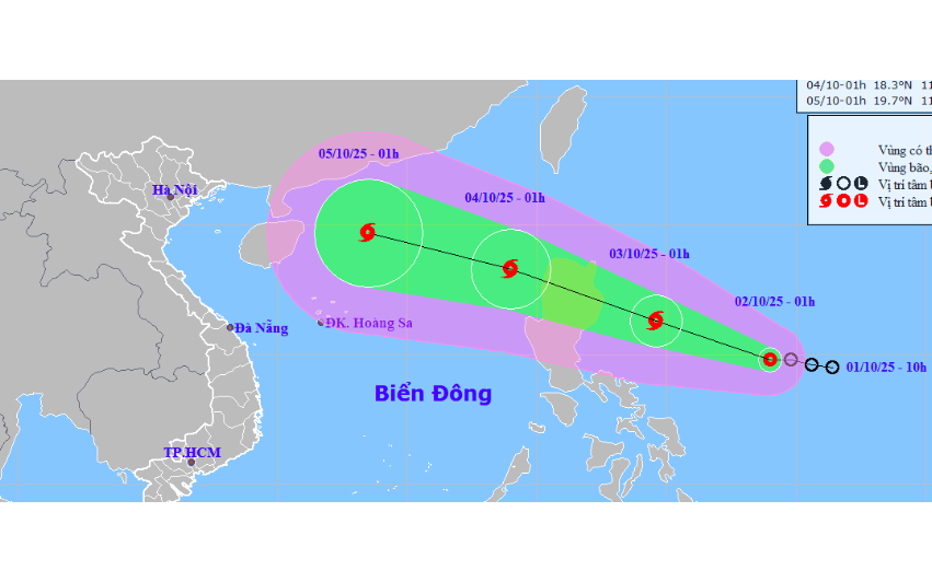 Tin mới về áp thấp nhiệt đới gần Biển Đông