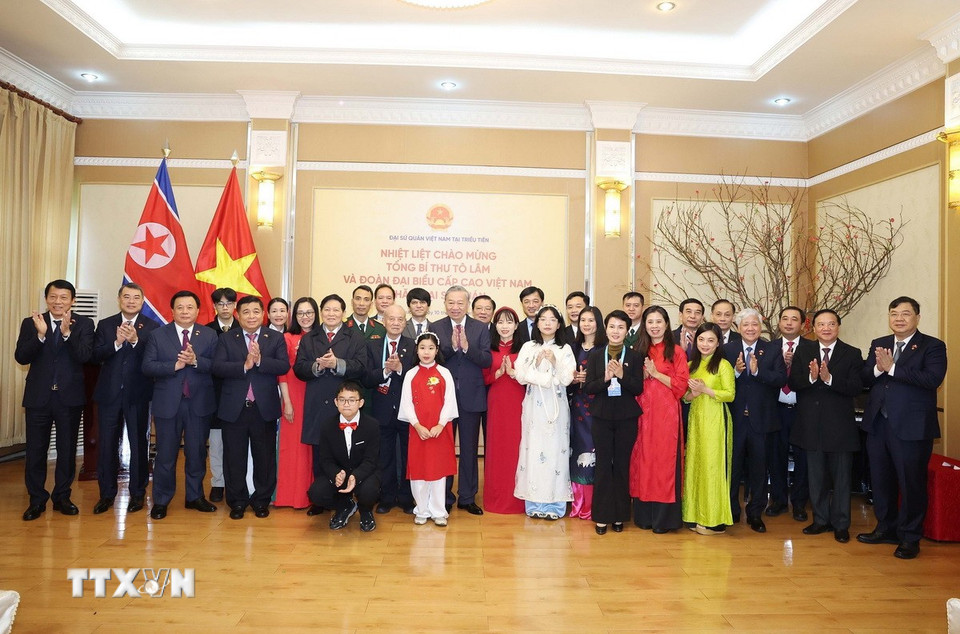 Tổng B&iacute; thư T&ocirc; L&acirc;m dự Lễ kh&aacute;nh th&agrave;nh tượng Chủ tịch Hồ Ch&iacute; Minh tại Triều Ti&ecirc;n - Ảnh 5.