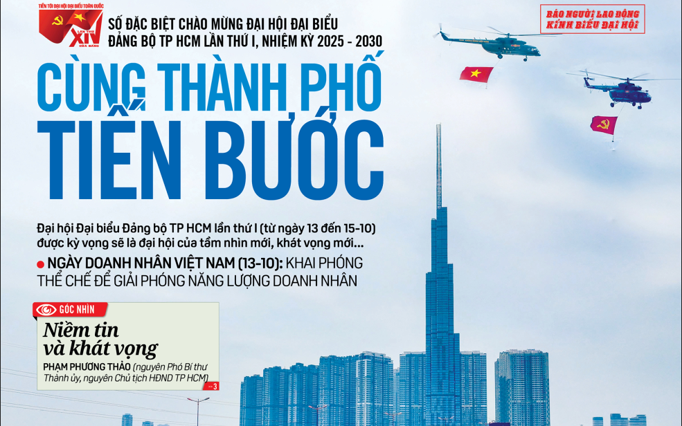 Báo in Người Lao Động 13-10: Niềm tin và khát vọng