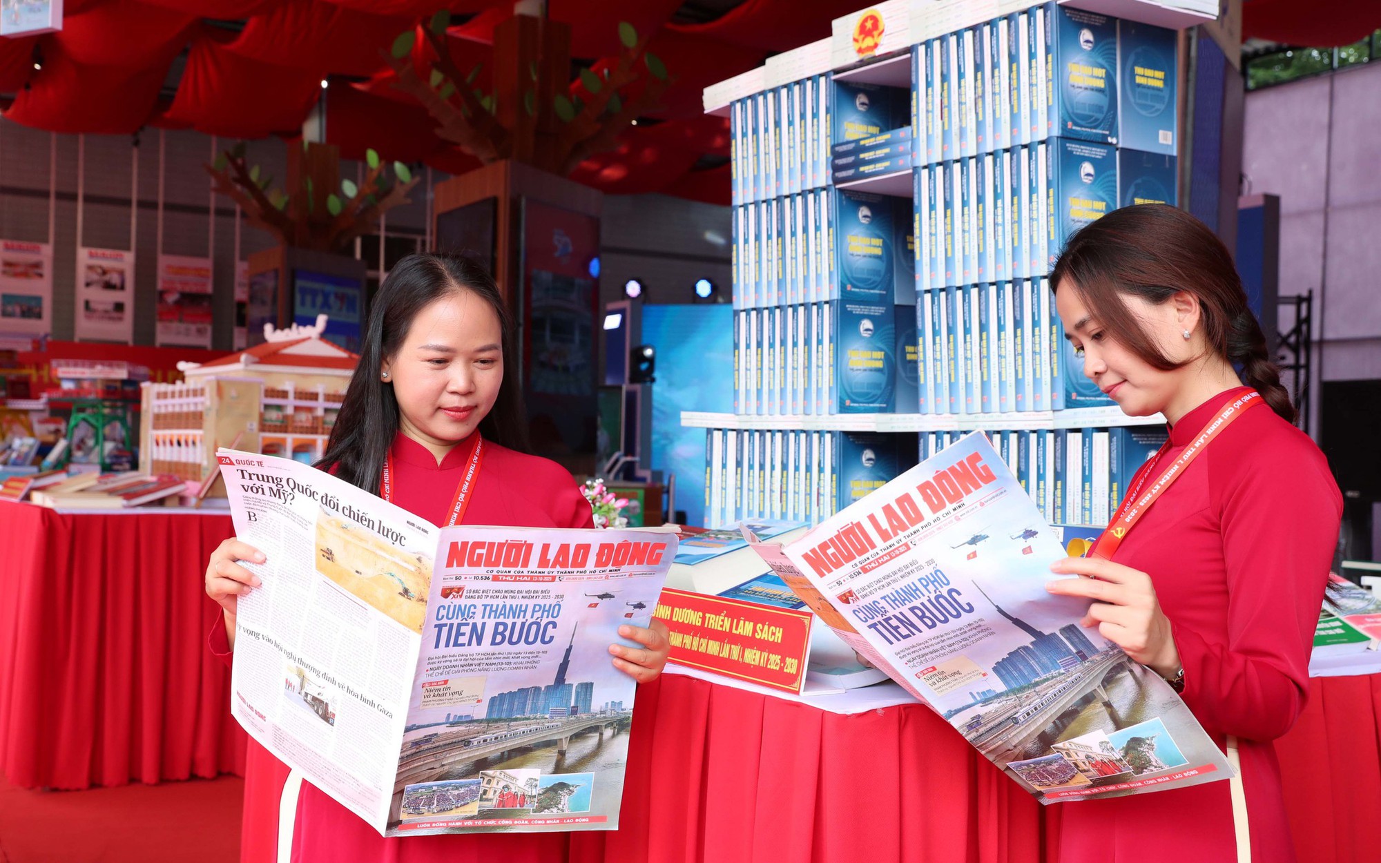 Không gian triển lãm Báo chí - Xuất bản tại Đại hội Đại biểu Đảng bộ TP HCM