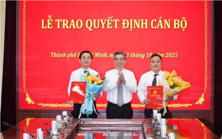 Ông Trần Thế Thông và ông Đinh Xuân Hải được bổ nhiệm làm Thư ký Bí thư Thành ủy TP HCM