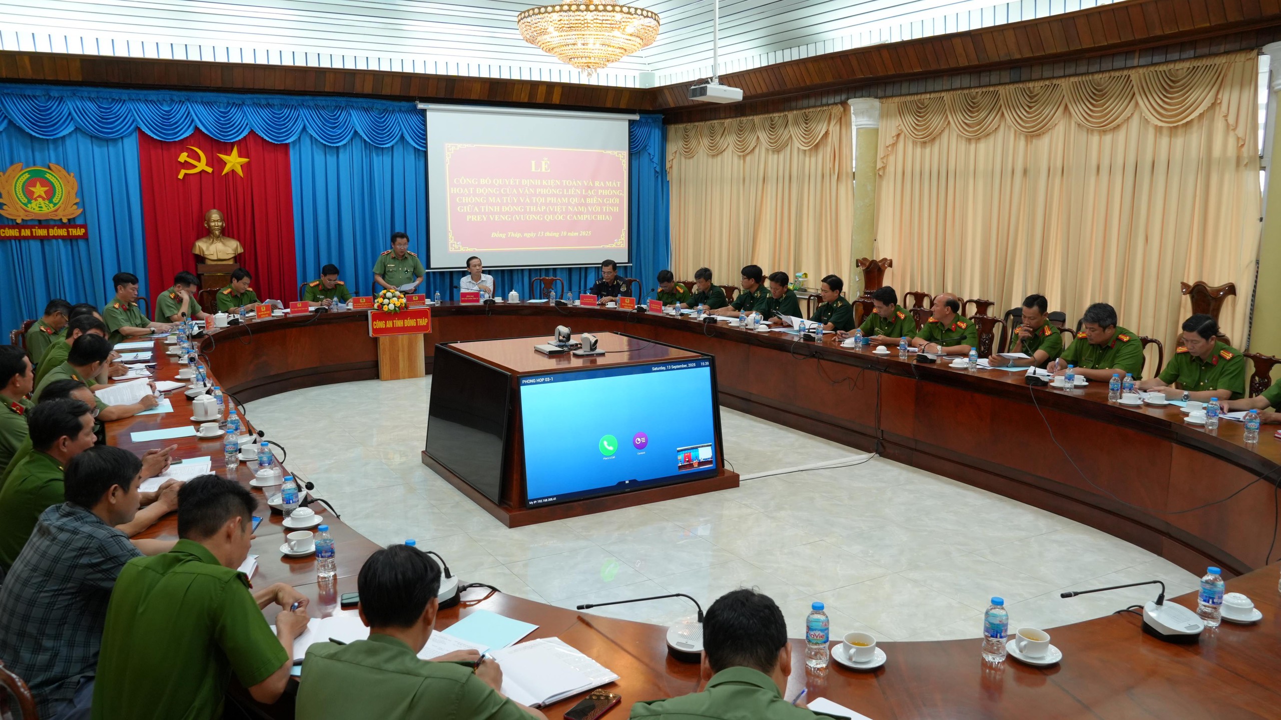 Đồng Th&aacute;p ra mắt Văn ph&ograve;ng li&ecirc;n lạc ph&ograve;ng , chống ma t&uacute;y v&agrave; tội phạm qua bi&ecirc;n giới - Ảnh 1.