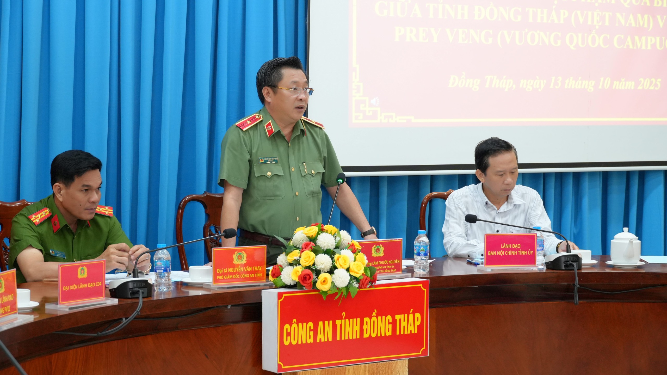 Đồng Th&aacute;p ra mắt Văn ph&ograve;ng li&ecirc;n lạc ph&ograve;ng , chống ma t&uacute;y v&agrave; tội phạm qua bi&ecirc;n giới - Ảnh 3.
