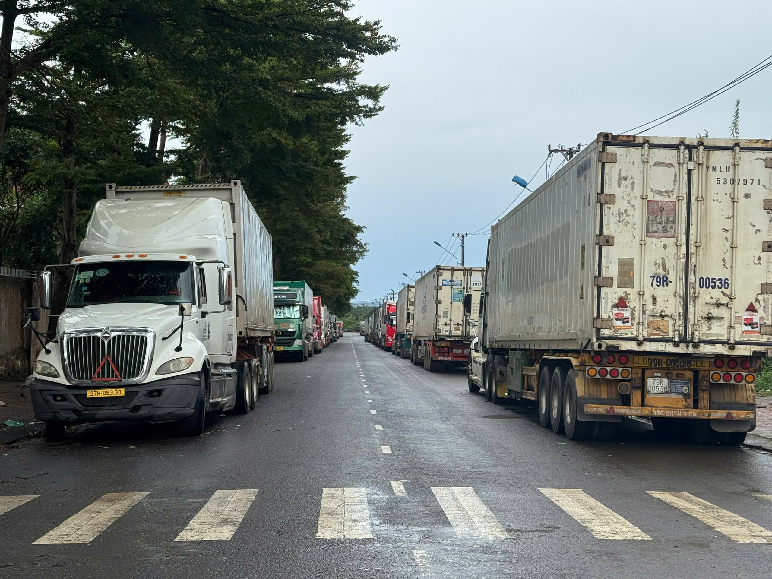 Cảnh tượng hy hữu tại Cụm c&ocirc;ng nghiệp T&acirc;n An , Đắk Lắk với h&agrave;ng trăm container n&ocirc;ng sản - Ảnh 1.