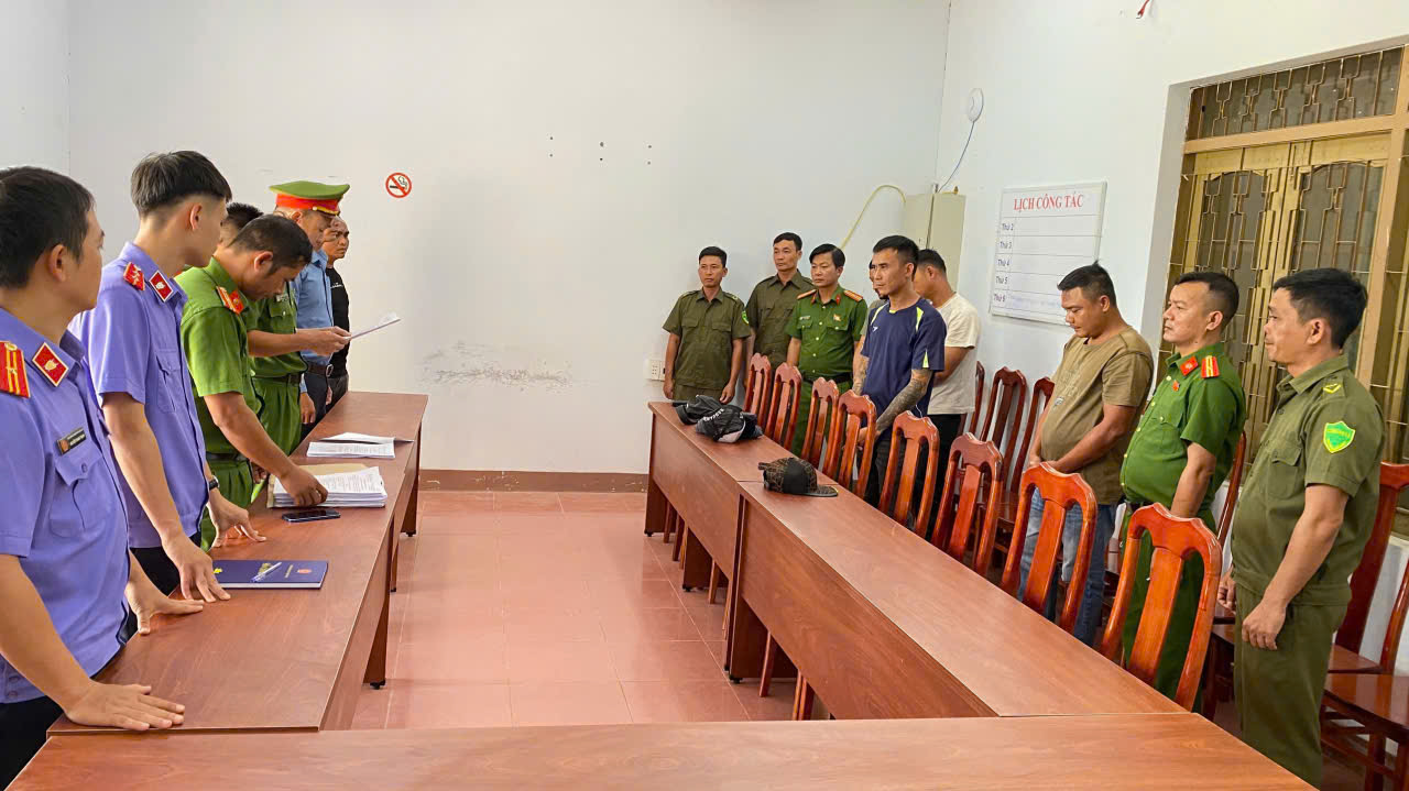 Bắt tạm giam 4 đối tượng chặn xe đánh tài xế tại Đắk Lắk - Ảnh 1.