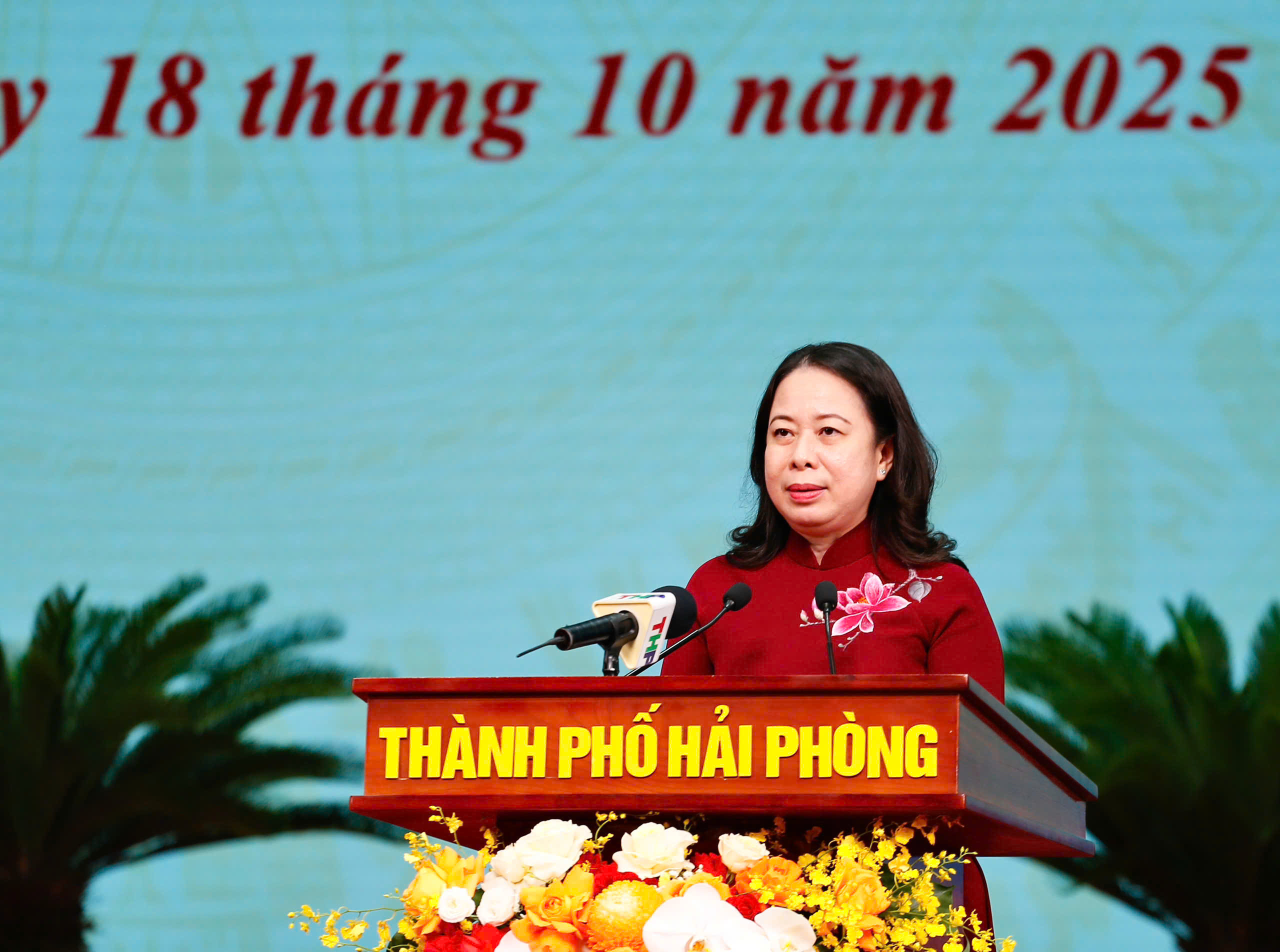 Ph&oacute; Chủ tịch nước V&otilde; Thị &Aacute;nh Xu&acirc;n dự Đại hội thi đua y&ecirc;u nước Hải Ph&ograve;ng lần thứ nhất - Ảnh 4.