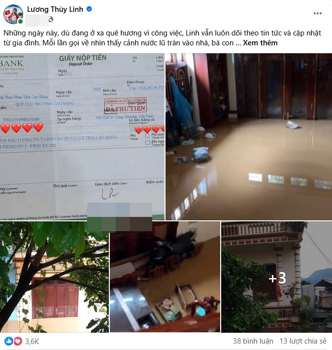 Nh&agrave; hoa hậu Lương Th&ugrave;y Linh "ch&igrave;m" trong biển nước   - Ảnh 3.