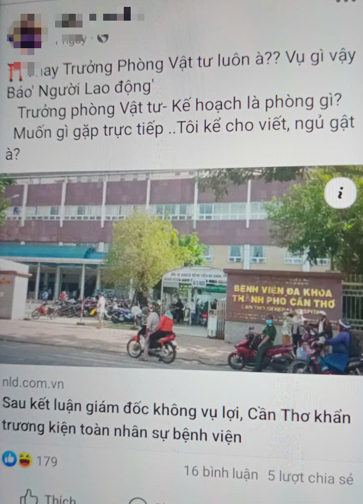 Chủ tịch Cần Thơ chỉ đạo xử l&yacute; vụ c&aacute;n bộ hỏi Ai cung cấp th&ocirc;ng tin cho b&aacute;o viết - Ảnh 2.