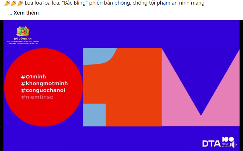 "Bắc Bling" phiên bản chống lừa đảo của Bộ Công an rần rần trên mạng