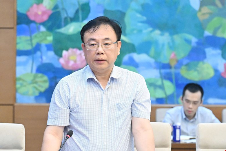 Đại biểu Quốc hội Nguyễn C&ocirc;ng Long n&ecirc;u vấn đề vụ &aacute;n g&agrave; l&ocirc;i trắng. Ảnh: Phạm Thắng - Ảnh 1.