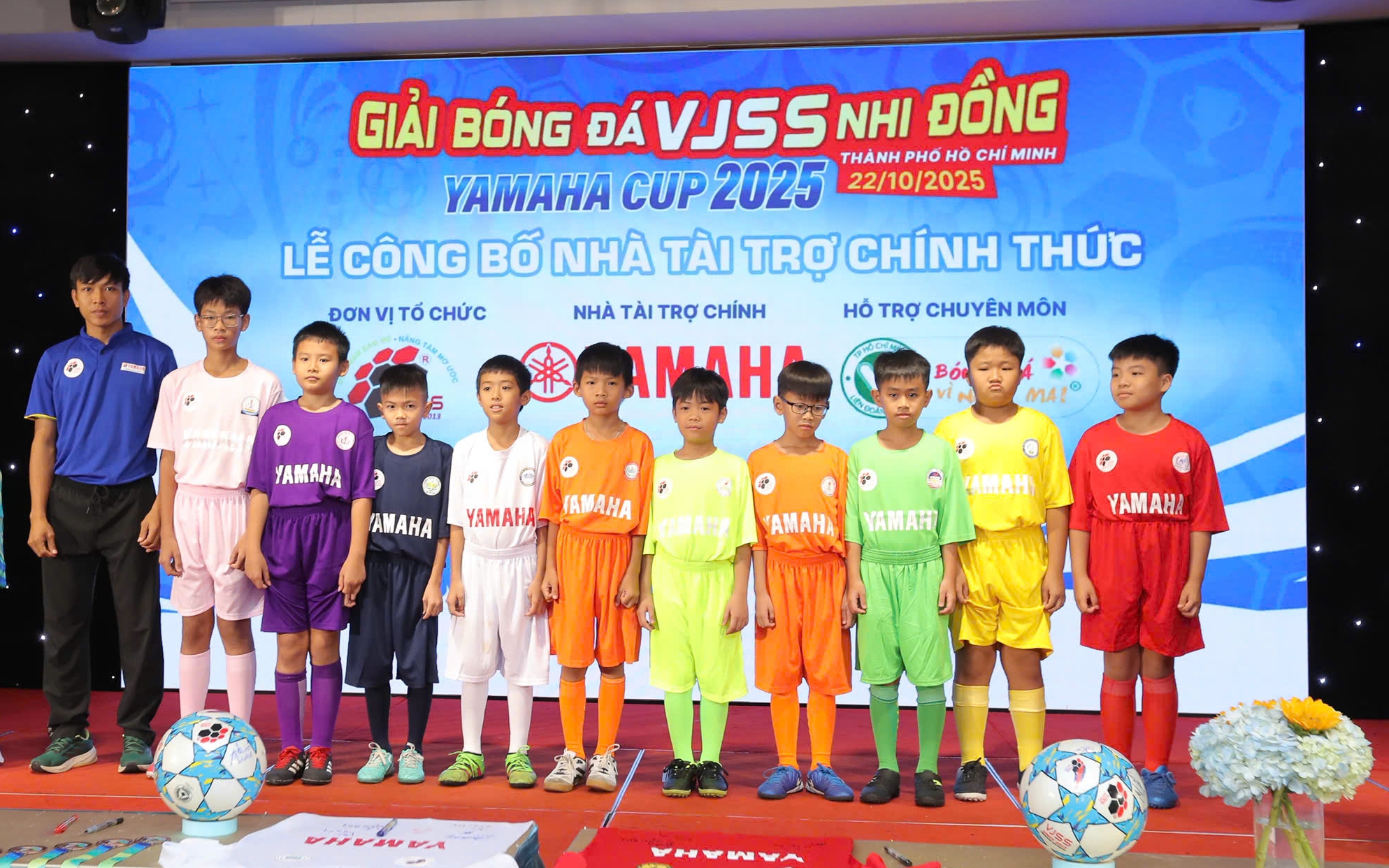 Khởi tranh Giải Bóng đá VJSS nhi đồng TP HCM - Yamaha Cup 2025
