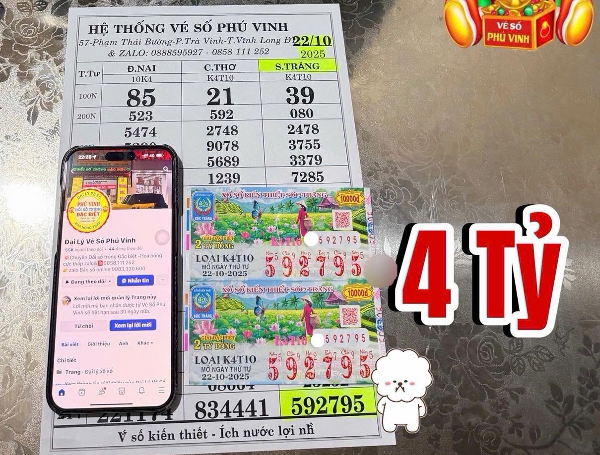 Xổ số miền Nam sáng 23 - 10: Nhiều người trở thành tỉ phú nhờ giải đặc biệt - Ảnh 1.