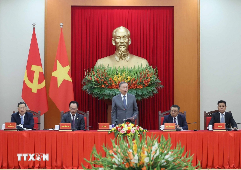 Tổng Bí thư Tô Lâm tiếp Đoàn đại biểu tham dự Hội thảo quốc tế Việt Nam học - Ảnh 2.