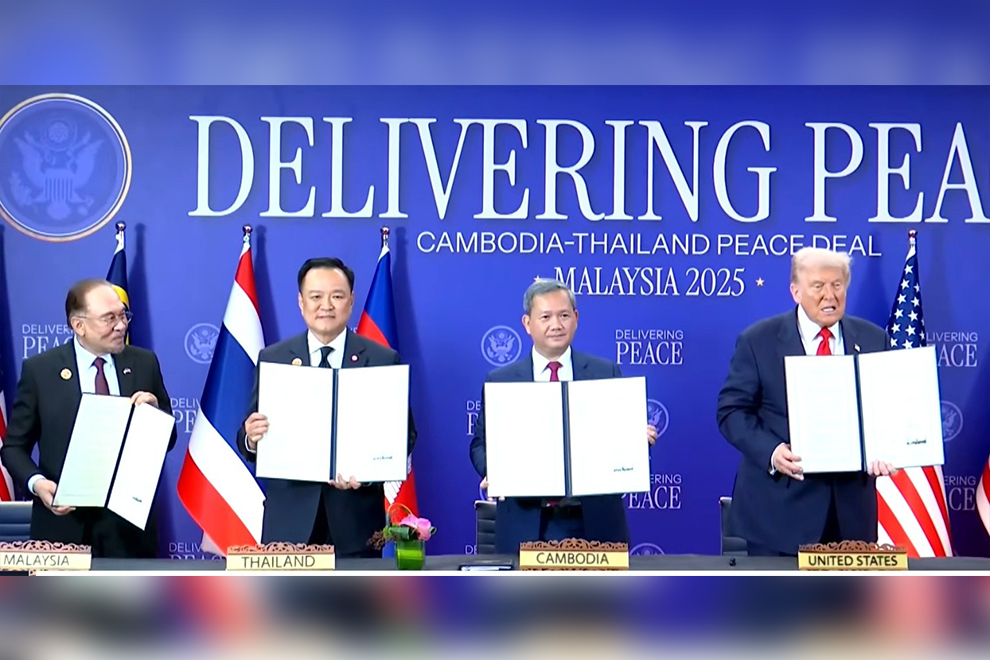 Tổng thống Trump chứng kiến Campuchia và Thái Lan kí "Hiệp định Kuala Lumpur" - Ảnh 1.