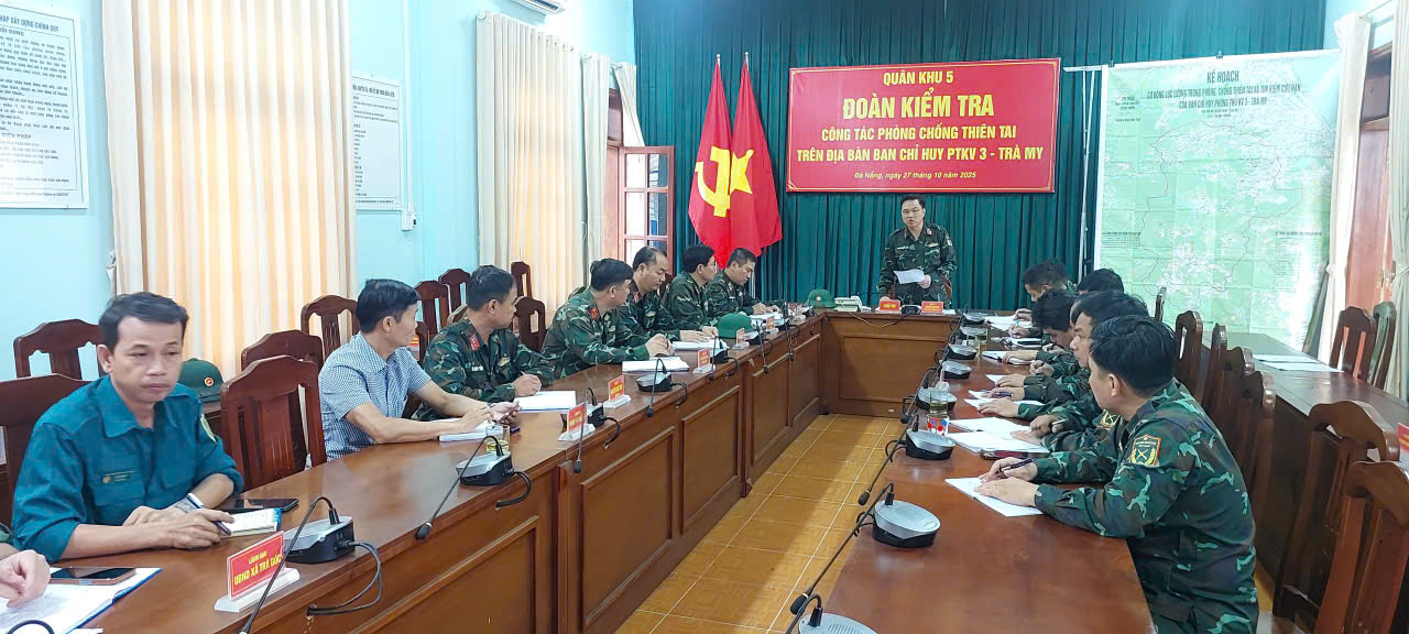Qu&acirc;n khu 5 th&agrave;nh lập đo&agrave;n c&ocirc;ng t&aacute;c ứng ph&oacute; mưa lũ tại x&atilde; Tr&agrave; My- TP Đ&agrave; Nẵng - Ảnh 1.