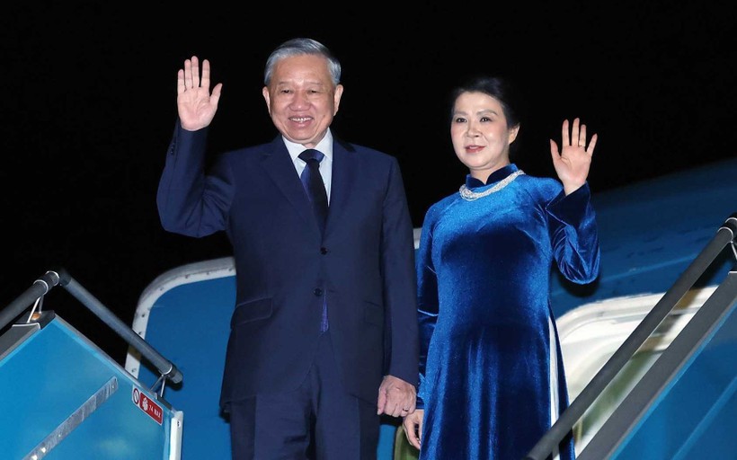 Tổng Bí thư Tô Lâm và Phu nhân lên đường thăm Vương quốc Anh