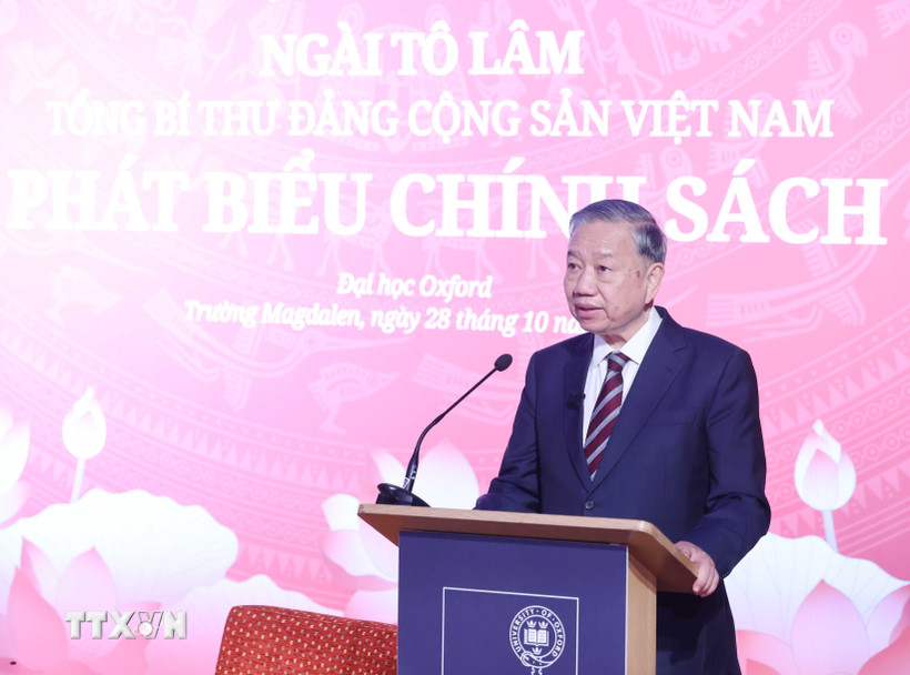 To&agrave;n văn ph&aacute;t biểu ch&iacute;nh s&aacute;ch quan trọng của Tổng B&iacute; thư T&ocirc; L&acirc;m tại Đại học Oxford - Ảnh 4.