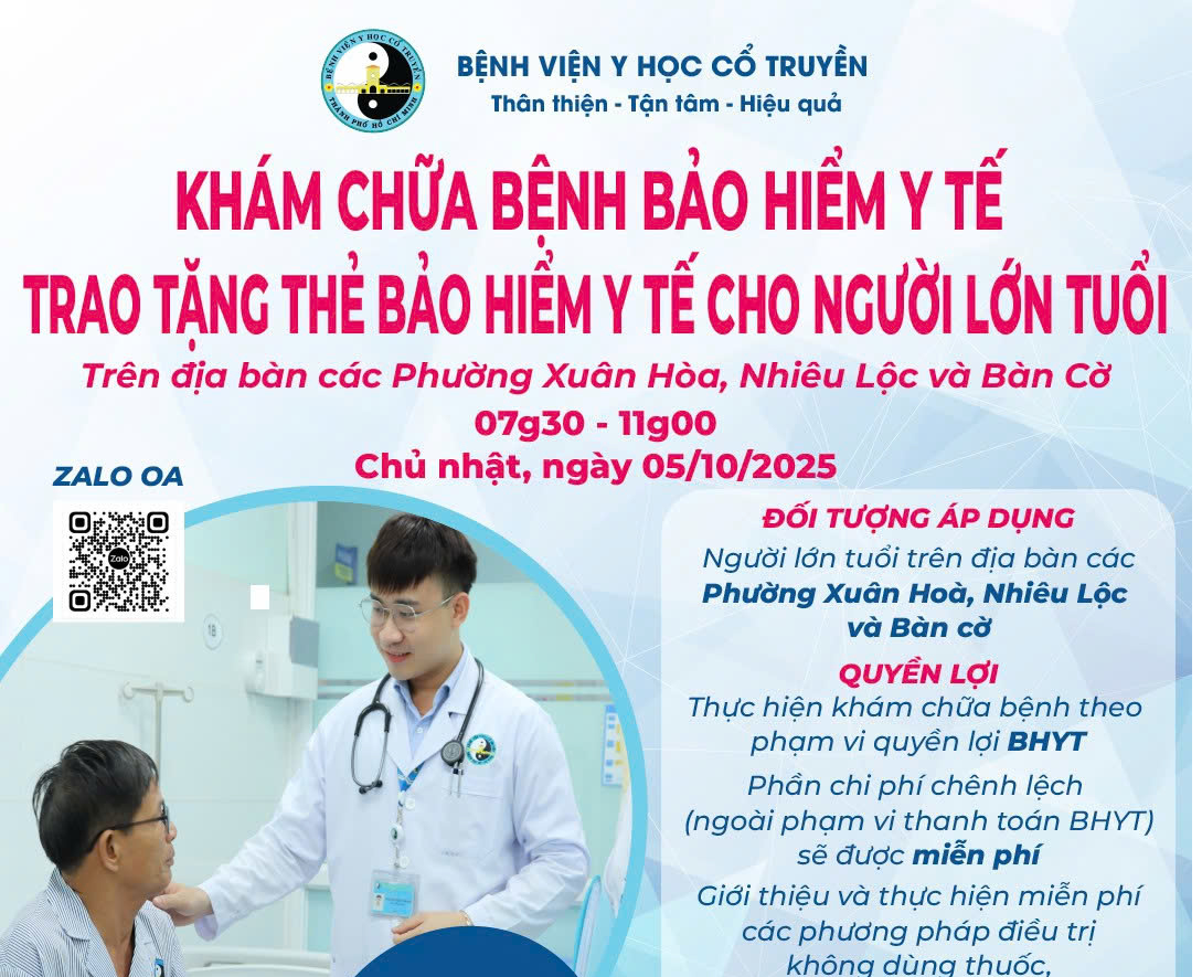 Khám bệnh miễn phí, tặng 60 thẻ BHYT cho người cao tuổi ở TP HCM vào ngày 5-10- Ảnh 1.