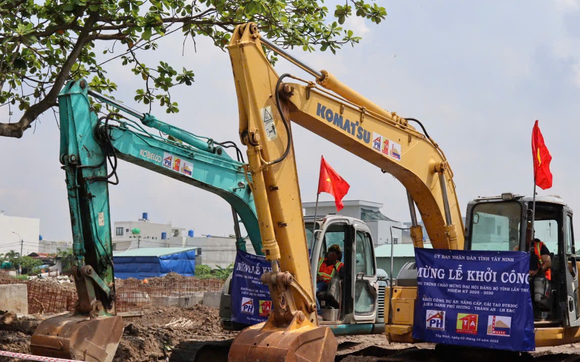 Tây Ninh khởi công dự án đường tỉnh hơn 1.850 tỉ đồng kết nối TP HCM