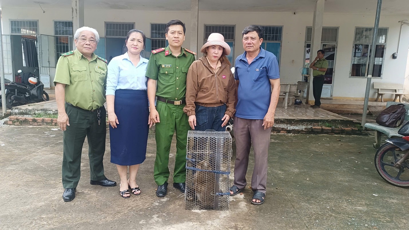 Ph&aacute;t hiện khỉ đu&ocirc;i lợn q&uacute;y hiếm lạc v&agrave;o nh&agrave; d&acirc;n ở Đồng Nai - Ảnh 1.