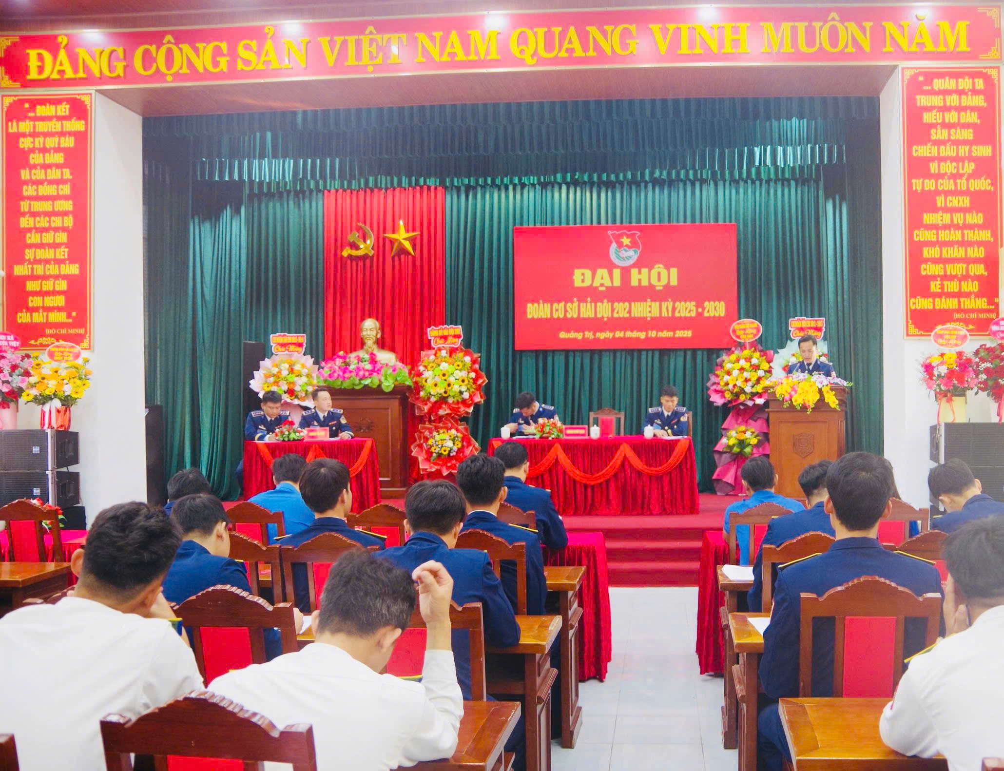 Đo&agrave;n cơ sở Hải đội 202 tổ chức đại hội nhiệm kỳ 2025-2030 - Ảnh 1.