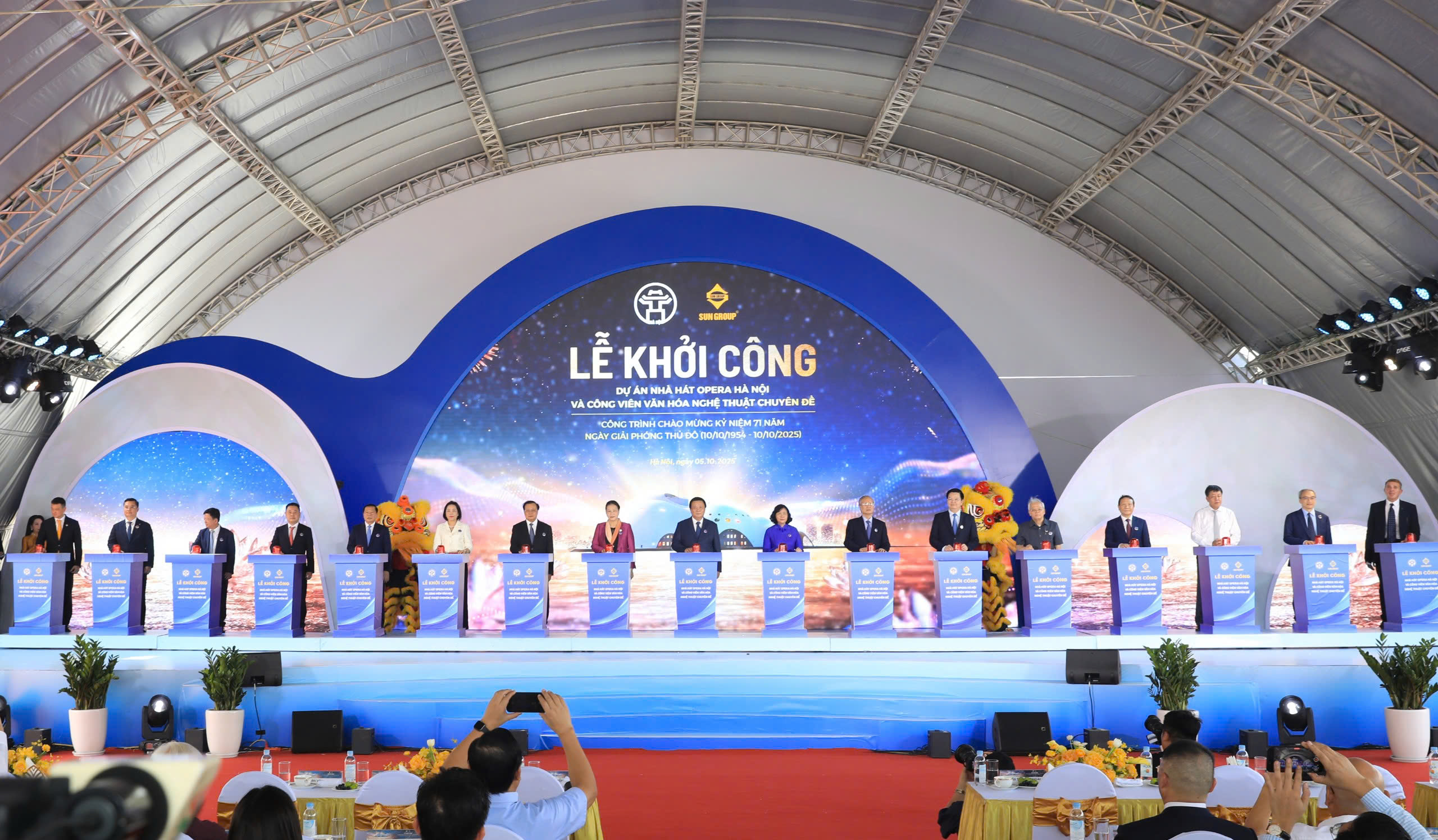 Khởi c&ocirc;ng Dự &aacute;n Nh&agrave; h&aacute;t Opera H&agrave; Nội b&ecirc;n hồ T&acirc;y với tổng vốn đầu tư hơn 12.700 tỉ đồng - Ảnh 1.