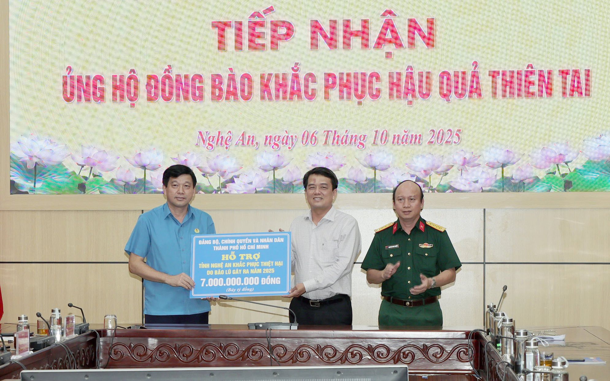 TP HCM hỗ trợ Nghệ An 7 tỉ đồng khắc phục hậu quả bão số 10 Bualoi