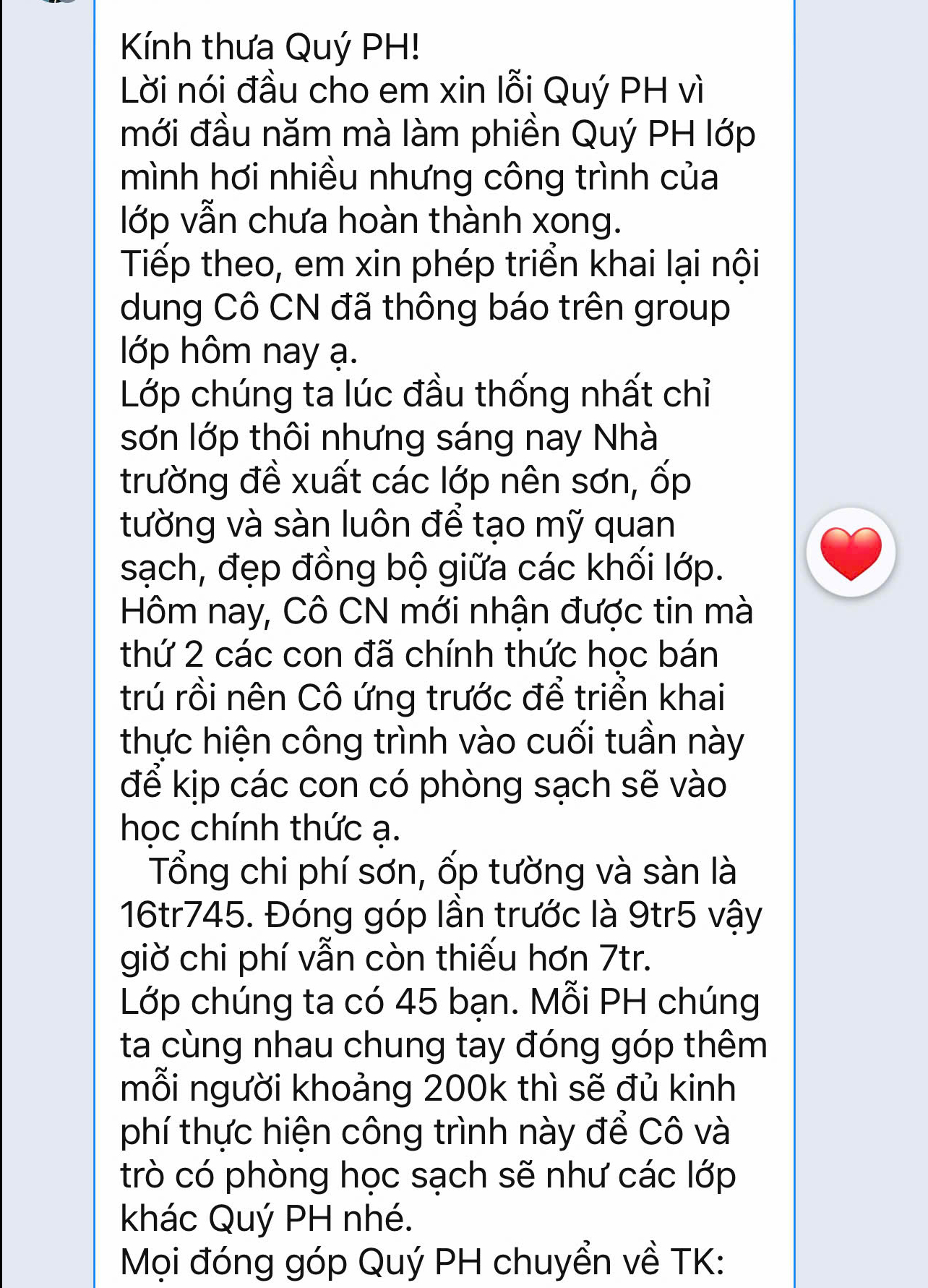 X&ocirc;n xao tin nhắn gi&aacute;o vi&ecirc;n "Phụ huynh kh&ocirc;ng đ&oacute;ng g&oacute;p th&igrave; được xếp v&agrave;o lớp cơ bản" - Ảnh 1.