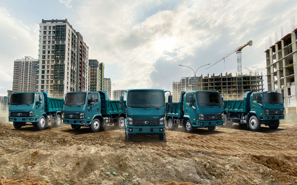 Đáp ứng nhu cầu vận tải xây dựng với xe ben THACO Linker