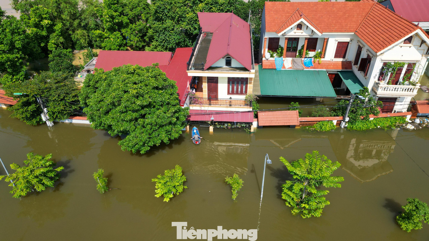 Biệt thự ch&igrave;m trong biển nước , l&agrave;ng Quả Cảm th&agrave;nh ốc đảo giữa Bắc Ninh - Ảnh 7.