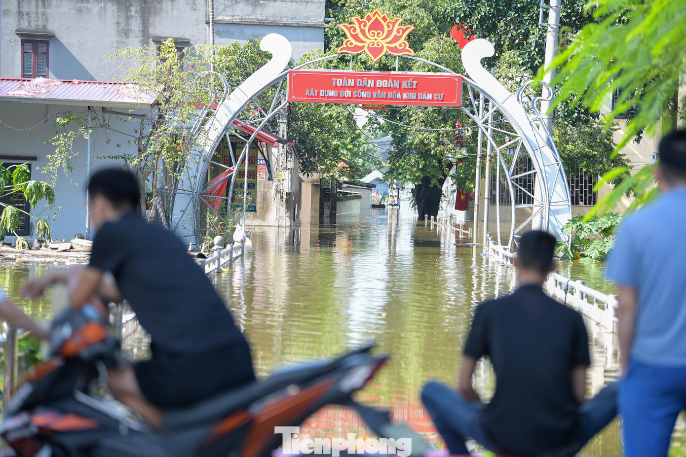 Biệt thự ch&igrave;m trong biển nước , l&agrave;ng Quả Cảm th&agrave;nh ốc đảo giữa Bắc Ninh - Ảnh 11.